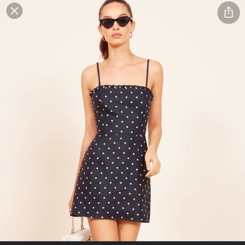 Reformation Ava Mini dress polka dot